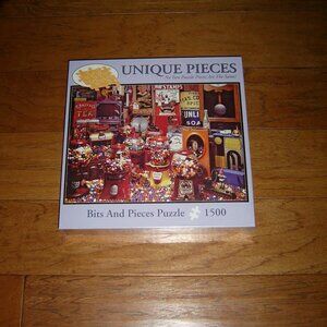 Unique Pieces Candy Store 1500 Piece Jigsaw Puzzle, NEW, FACTORY SEALED